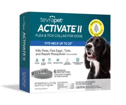 Tevra Pet Activate II Flea and Tick Collar for Dogs