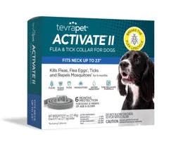 Tevra Pet Activate II Flea and Tick Collar for Dogs