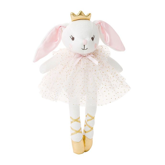 slide 1 of 5, Elegant Baby Belle the Bunny Knit Plush Toy, 1 ct