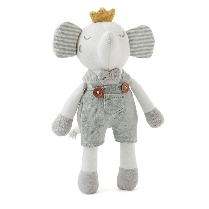 slide 1 of 2, Elegant Baby Elephant Princ Baby Knit Toy - Sage, 1 ct