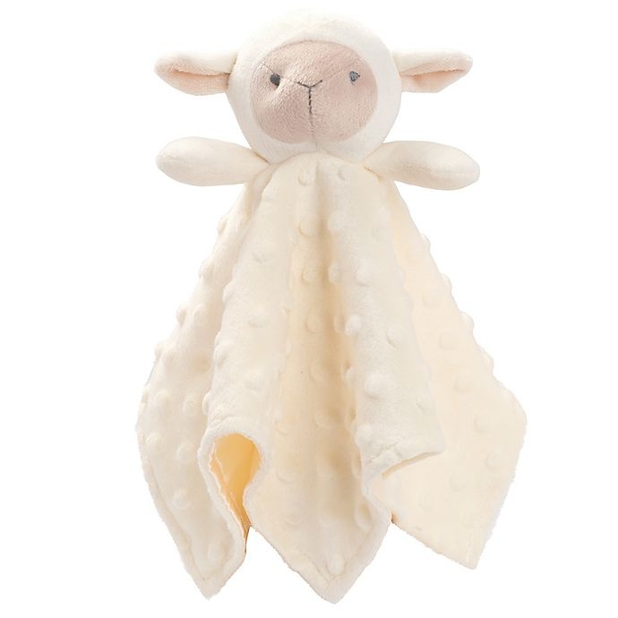 slide 1 of 1, Elegant Baby Minky Dot Lambie Security Blanket - Cream, 1 ct