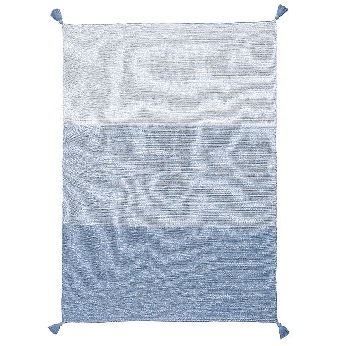 slide 2 of 2, Elegant Baby Ombre Knit Blanket - Blue, 1 ct