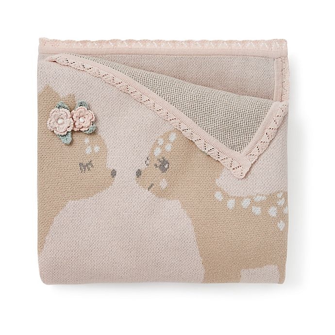 slide 1 of 2, Elegant Baby Cotton Stroller Blanket - Pink, 1 ct