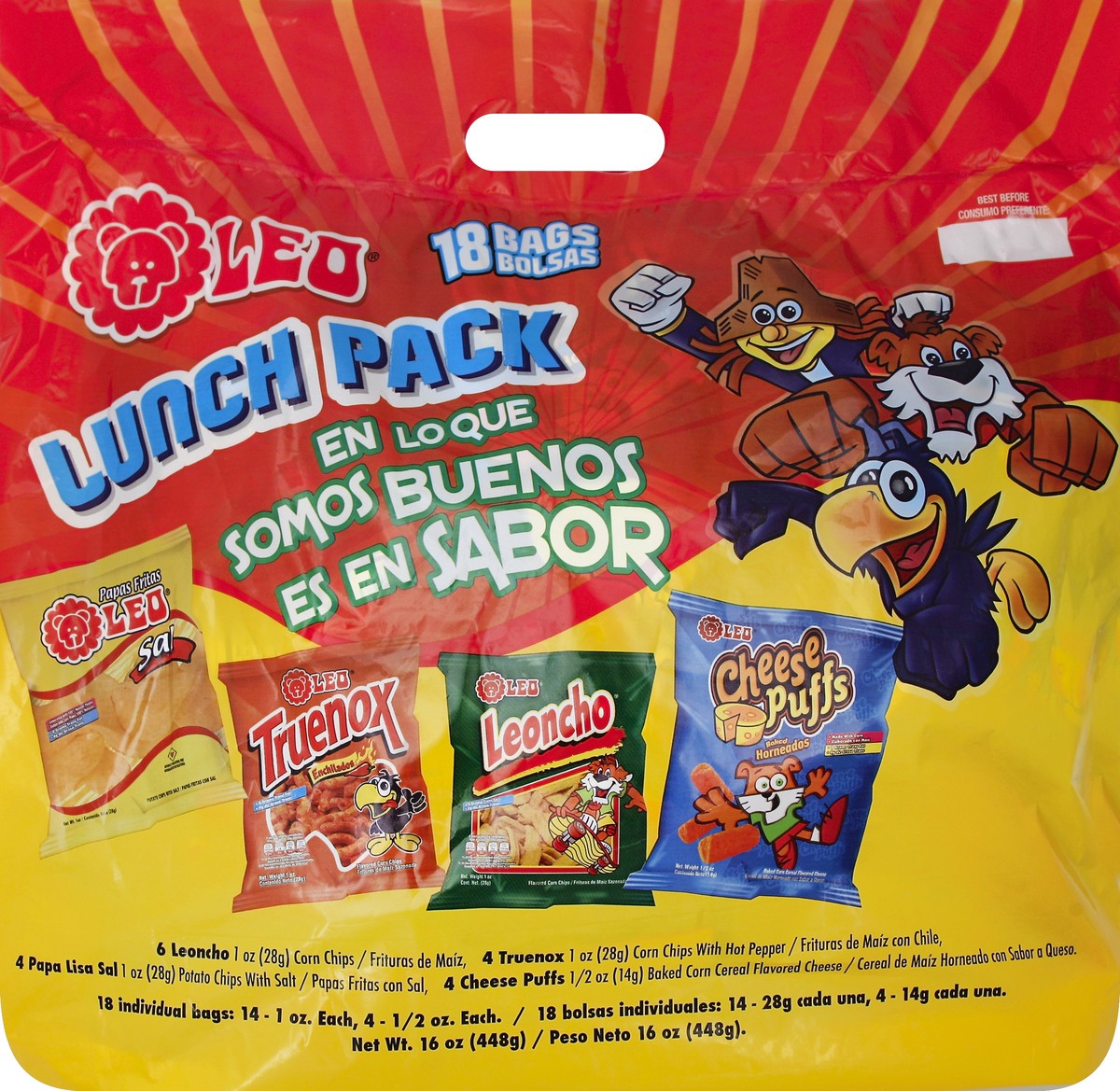 slide 1 of 6, Leo Lunch Pack 18 ea, 18 ct