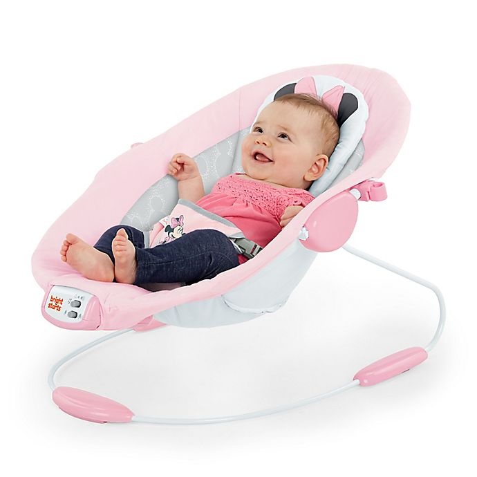 slide 5 of 11, Bright Starts Minnie Mouse Rosy Skies Bouncer - Pink, 1 ct