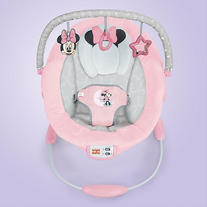 slide 10 of 11, Bright Starts Minnie Mouse Rosy Skies Bouncer - Pink, 1 ct