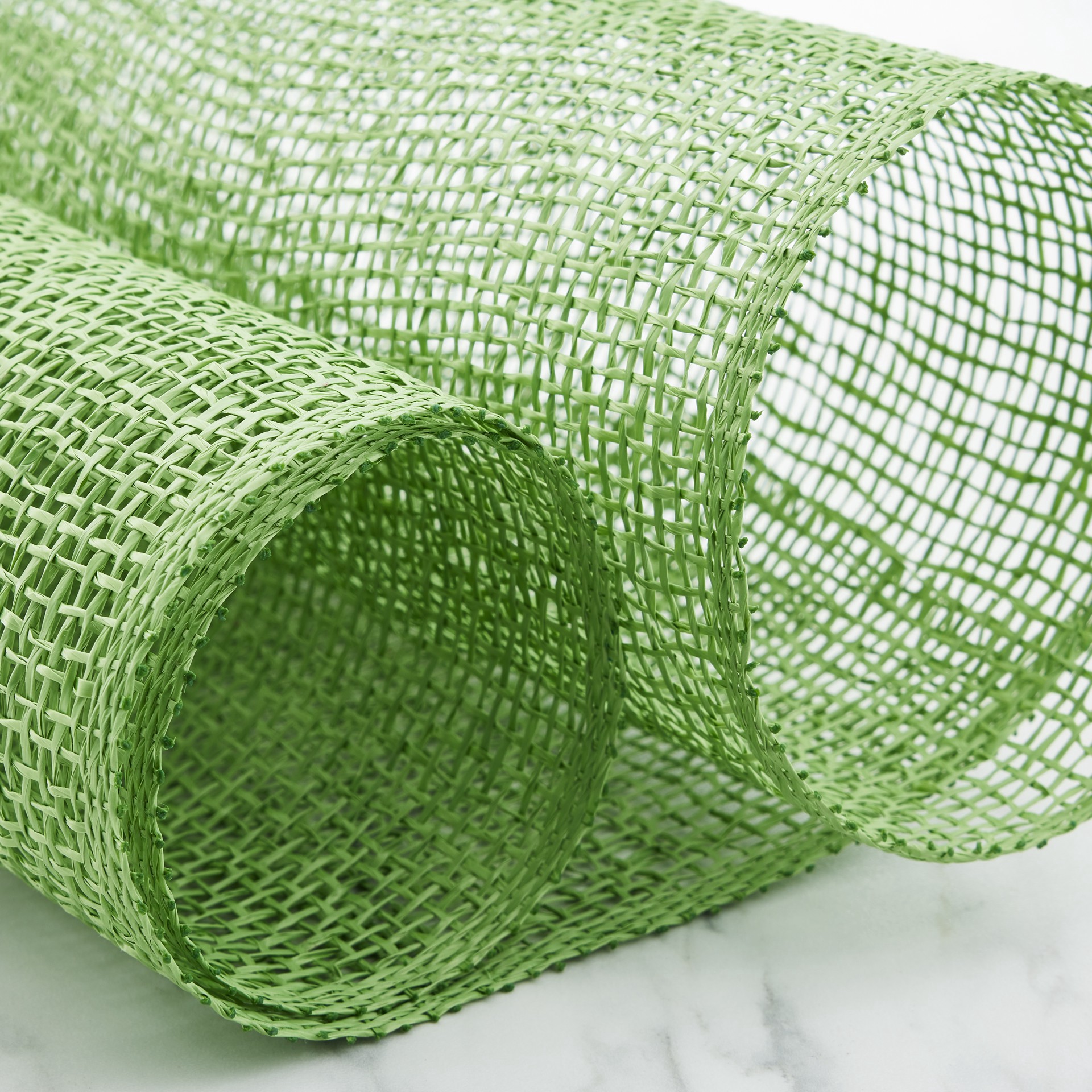 slide 4 of 6, 21" X 5yd. Green Poly Burlap Mesh By Celebrate It, 21 in x 5 yd