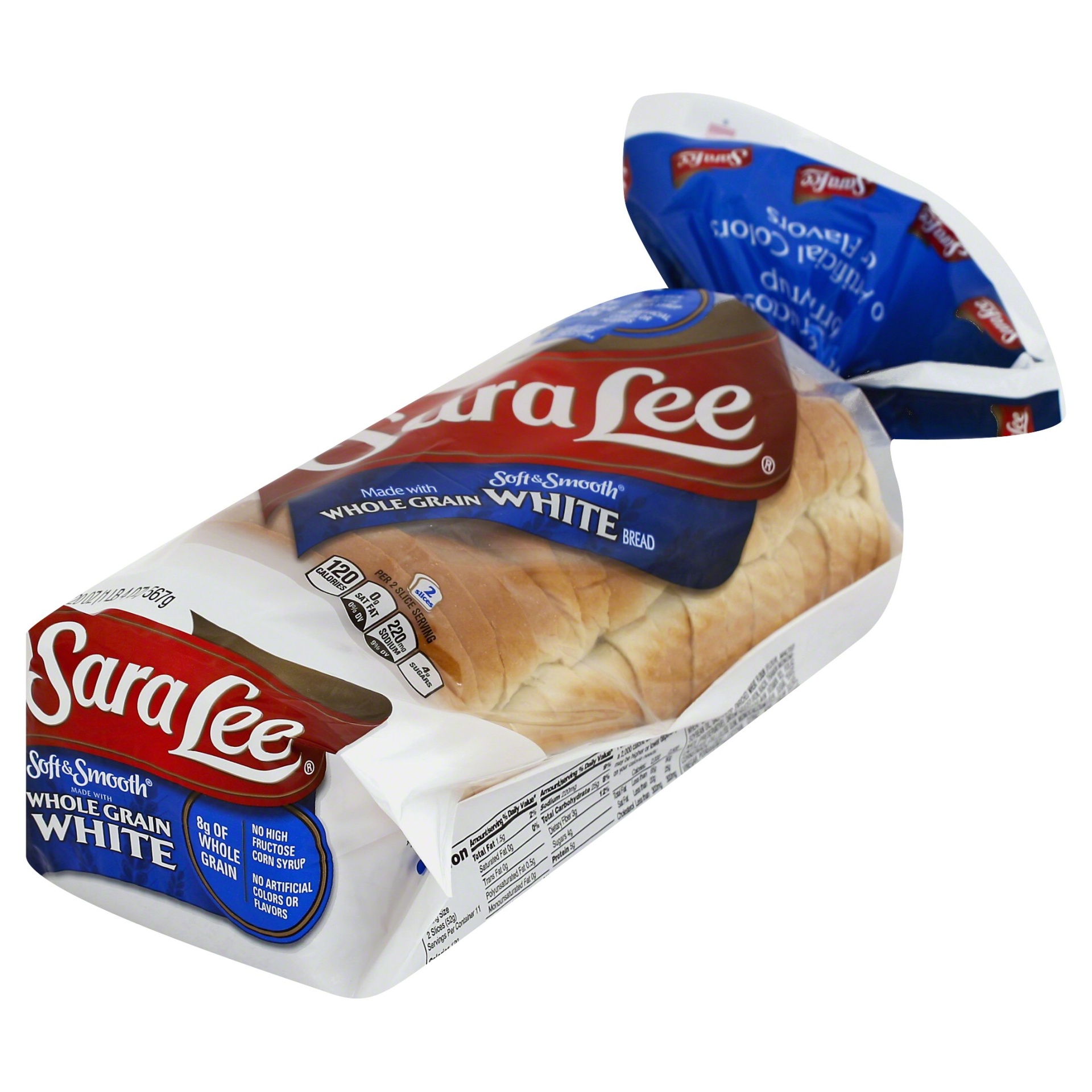 slide 1 of 3, Sara Lee Soft Whole Grain White Bread, 20 oz