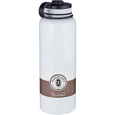 slide 1 of 1, Haven & Key Stainless Steel White Jumbo Bottle, 40 oz