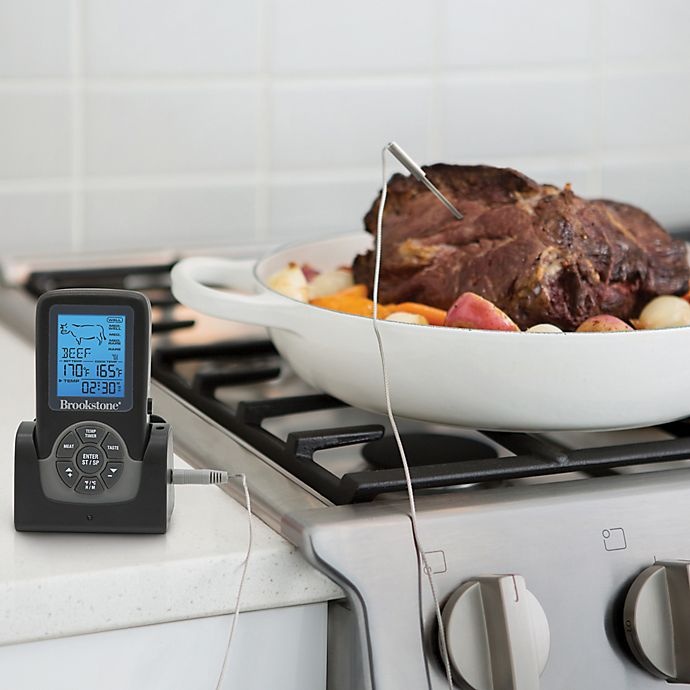 slide 2 of 2, Brookstone Wireless Cooking Thermometer, 1 ct