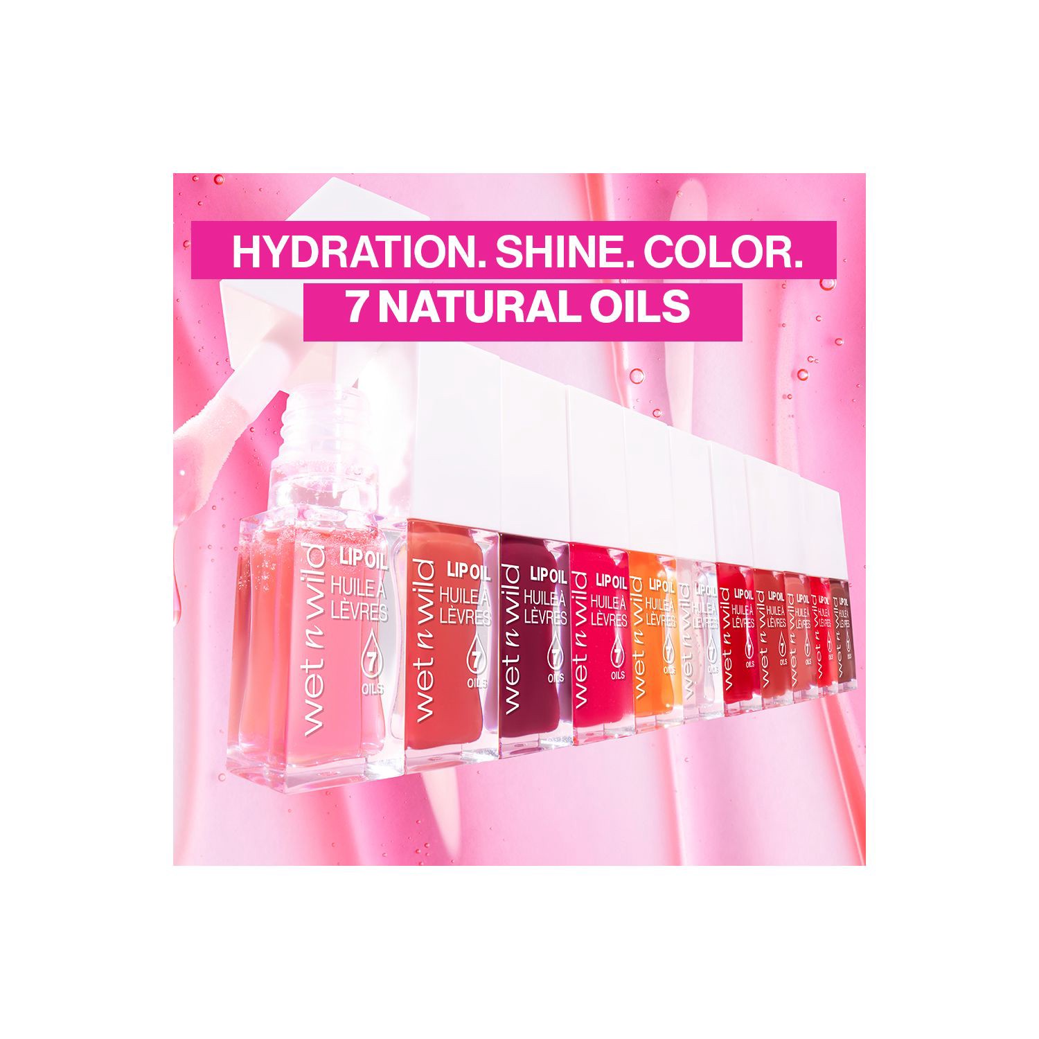 slide 8 of 8, wet n wild Cedar Rose Ultra Hydrating Lip Oil 7.11 ml, 0.24 fl oz