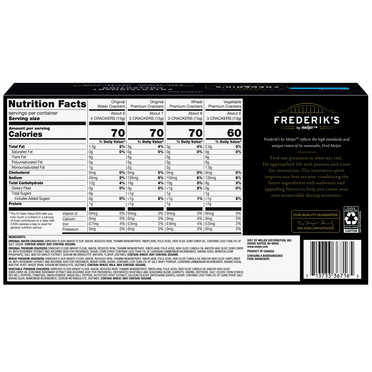 slide 5 of 29, Frederik's By Meijer FREDERIKS BY MEIJER Frederik's by Meijer Entertain Prem Cracker, 13.8 oz