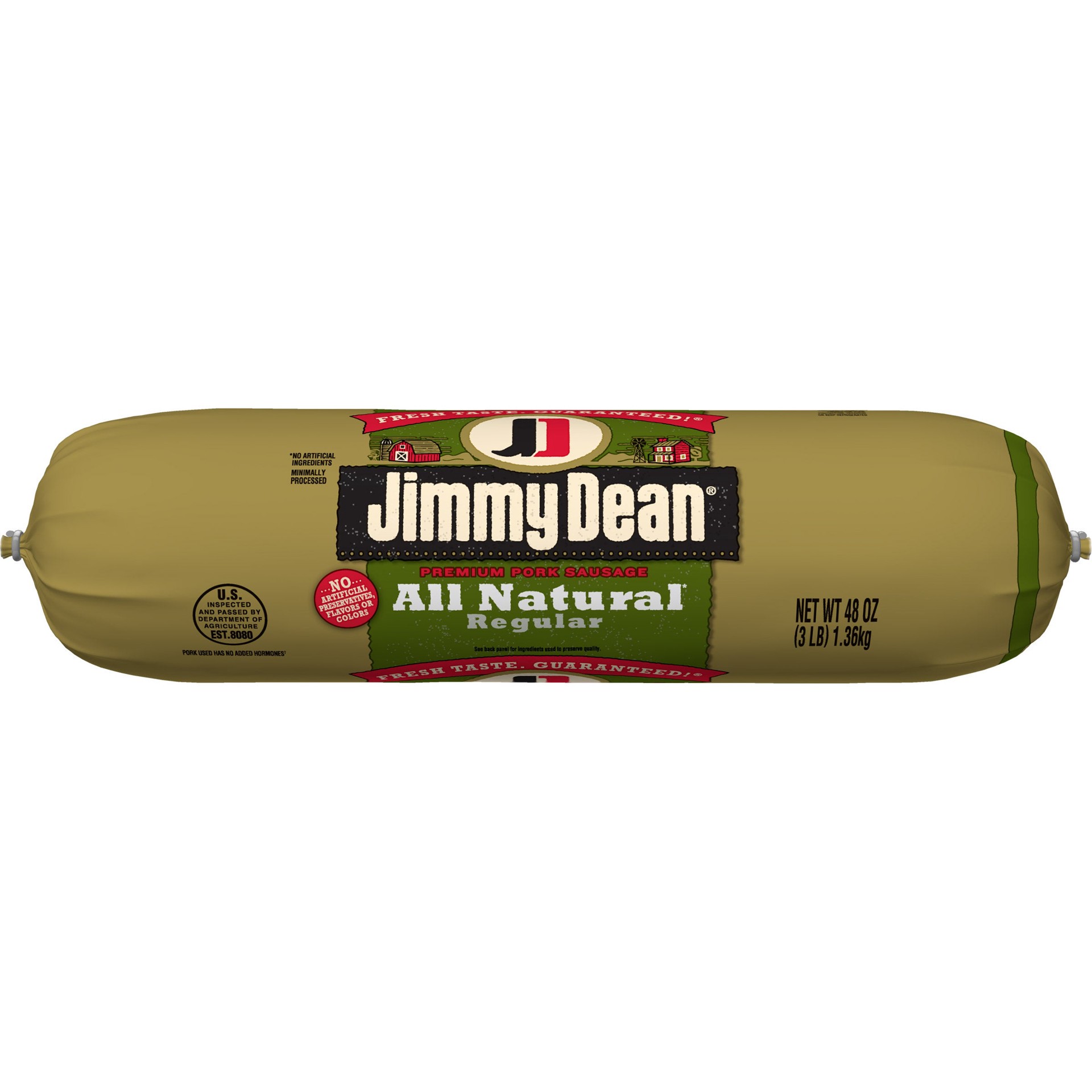 slide 1 of 1, Jimmy Dean Fresh Pork Sausage, 3 lbs, 