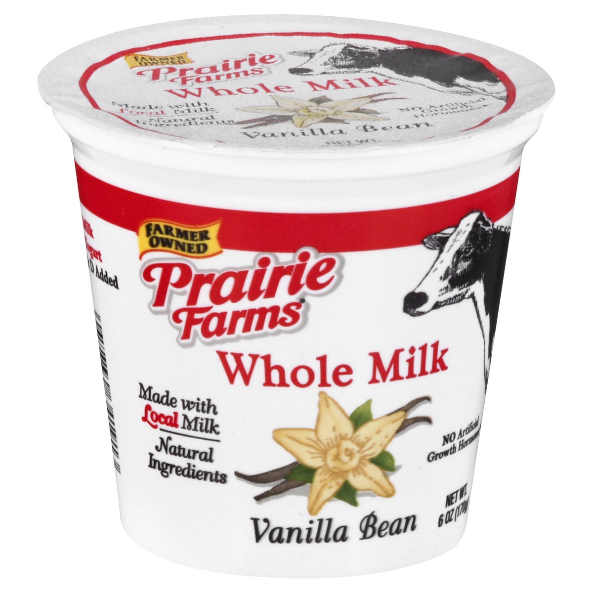 slide 2 of 10, Prairie Farms Whole Milk Yogurt Vanilla Bean, 6 oz