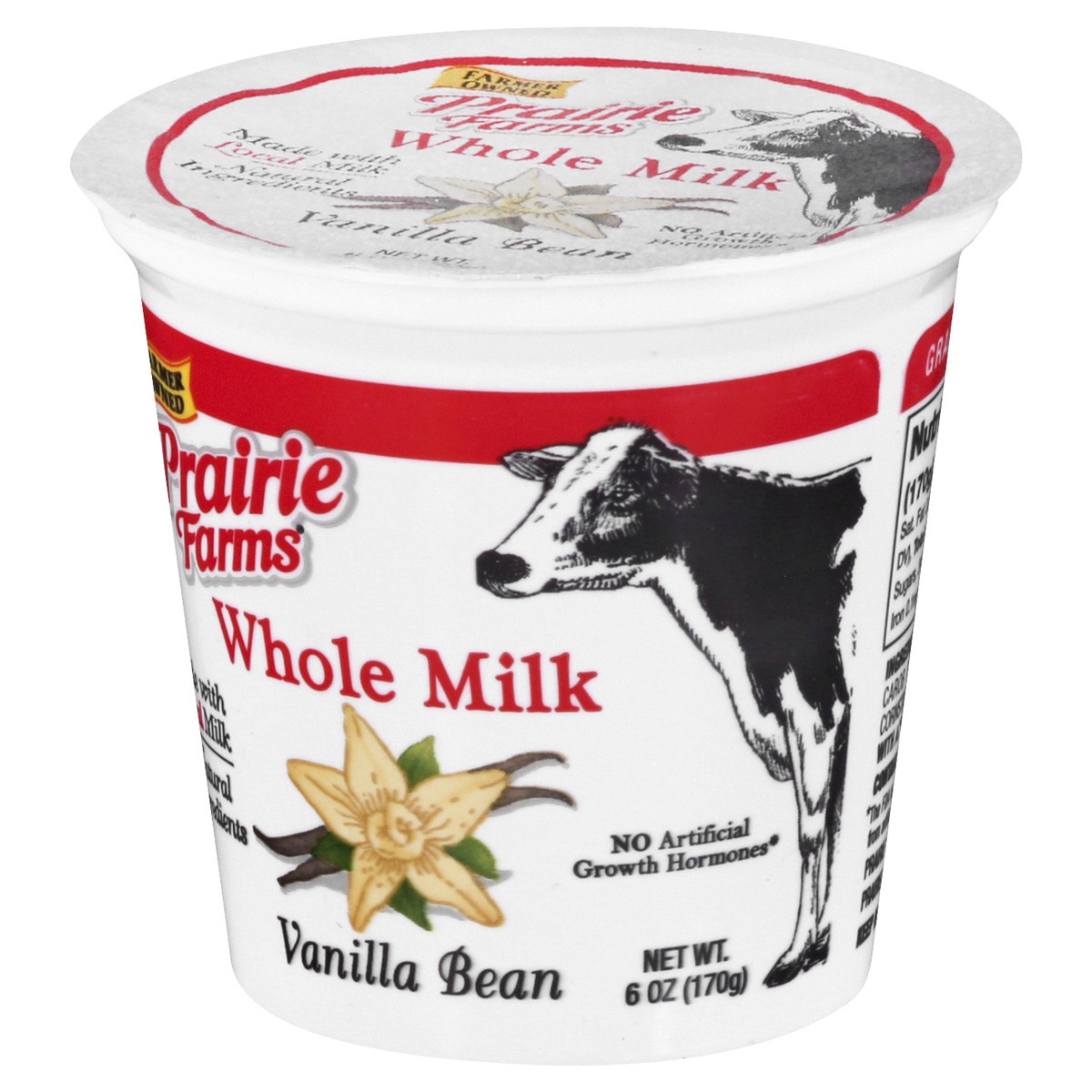 slide 3 of 10, Prairie Farms Whole Milk Yogurt Vanilla Bean, 6 oz