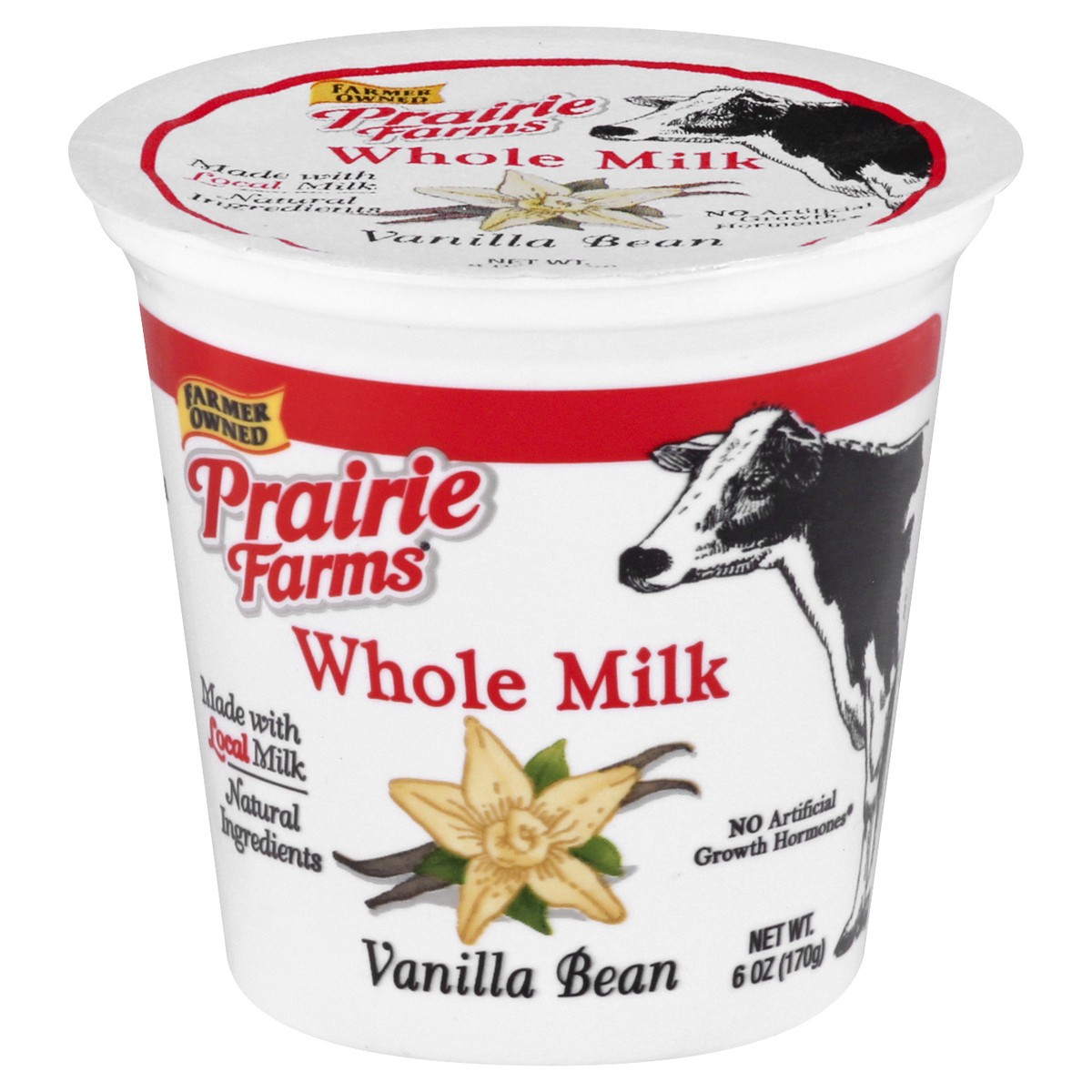 slide 1 of 10, Prairie Farms Whole Milk Yogurt Vanilla Bean, 6 oz