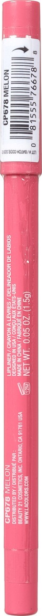 slide 11 of 11, L.A. Colors L A Colors L.A. Colors Melon Gel Lip Liner 1 Count, 1 ct