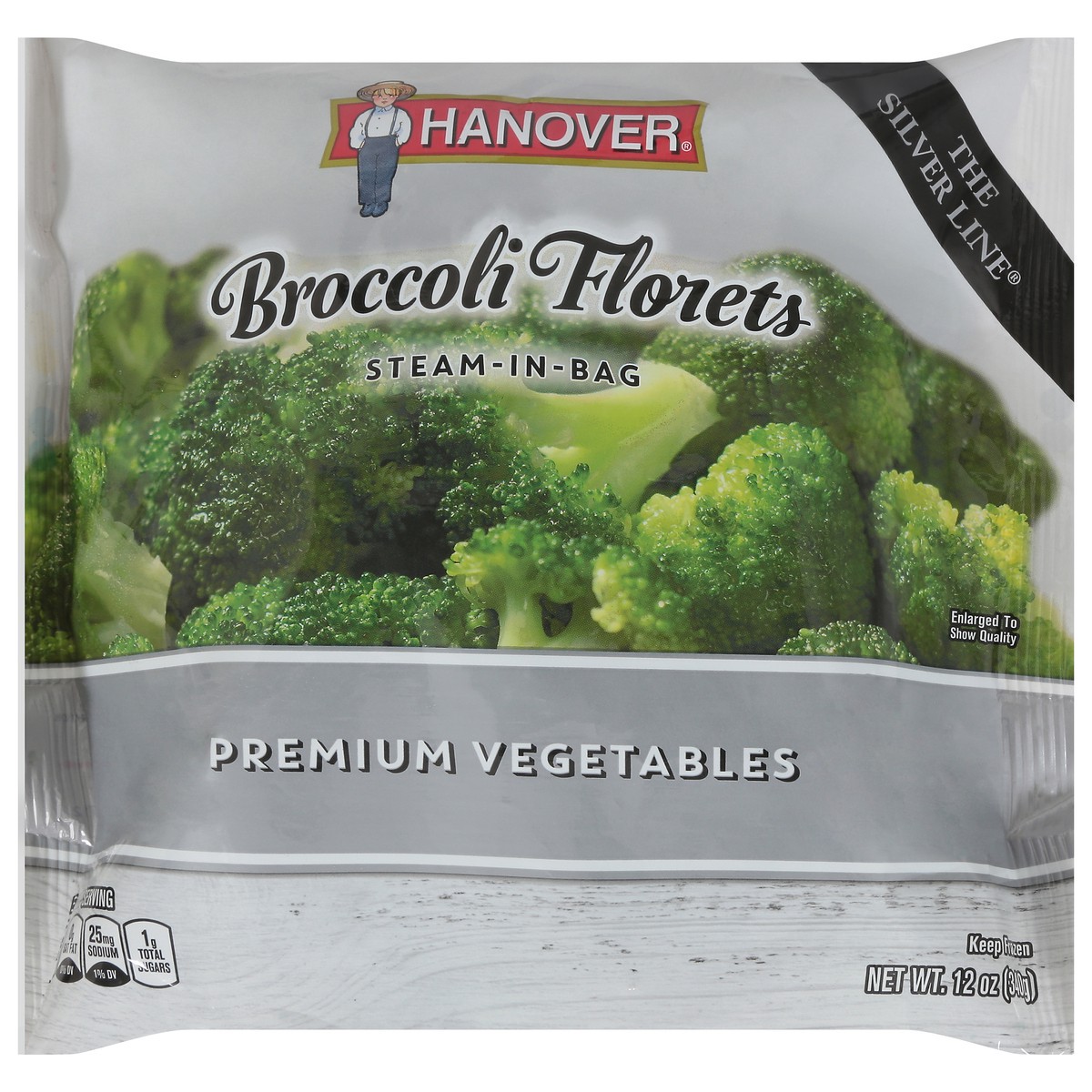 slide 1 of 1, Hanover Premium Vegetables Broccoli Florets 12 oz, 