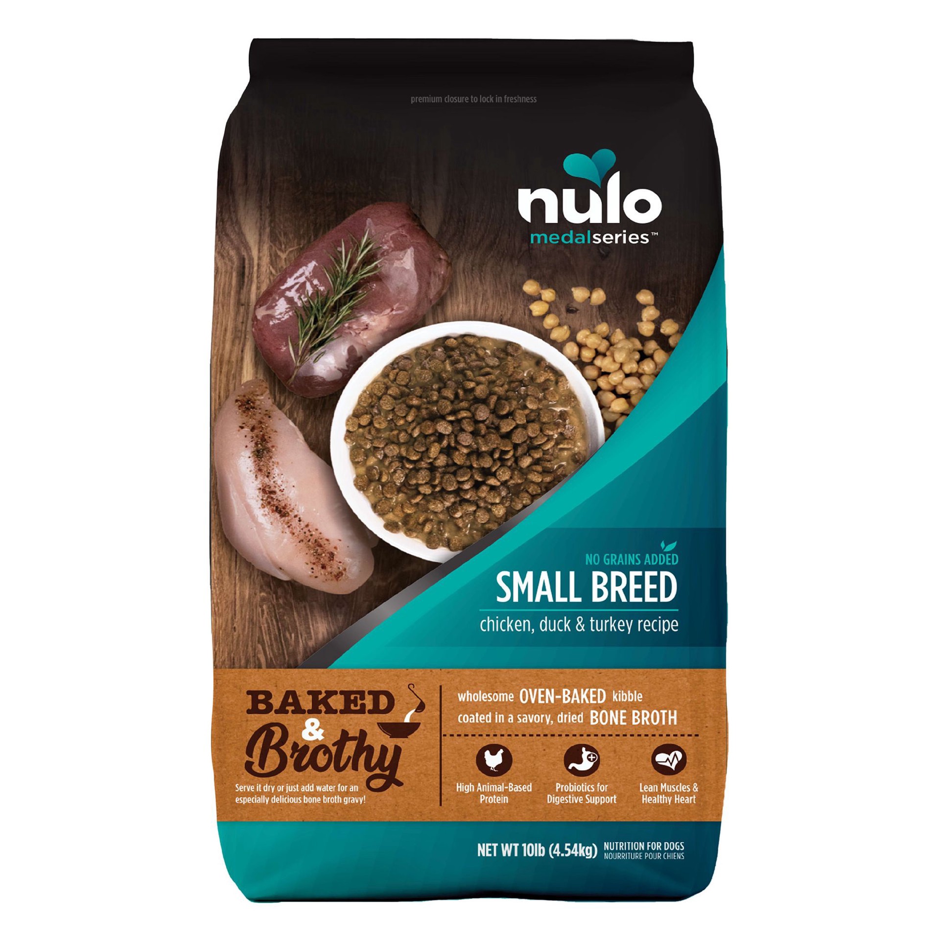 slide 1 of 1, Nulo MedalSeries Small Breed Adult Dry Dog Food - High-Protein, Chicken, duck & Turkey, 