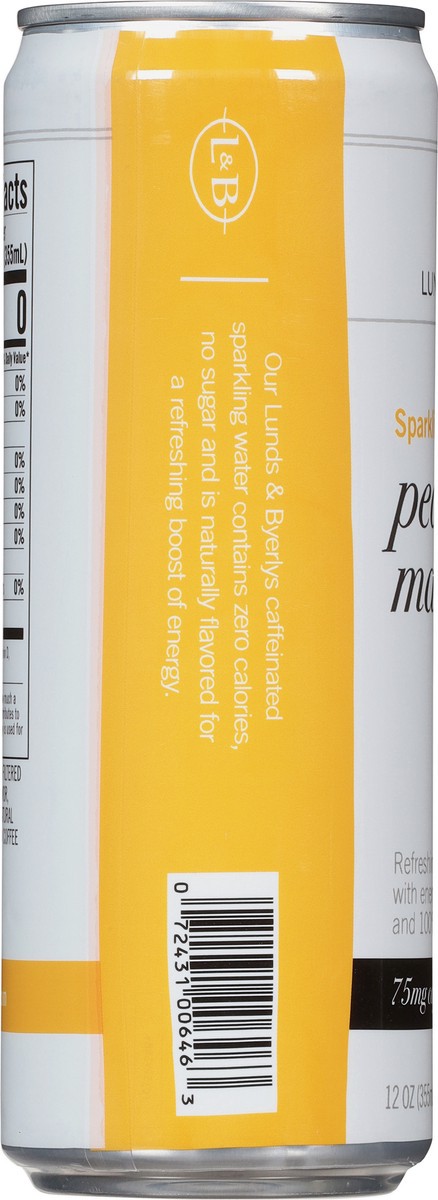 slide 11 of 11, Lunds & Byerlys Peach Mango Sparkling Water 12 oz, 12 oz