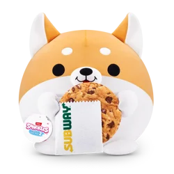 ZURU Snackles Series 2 14-Inch Plush Toy - Subway Cookie
