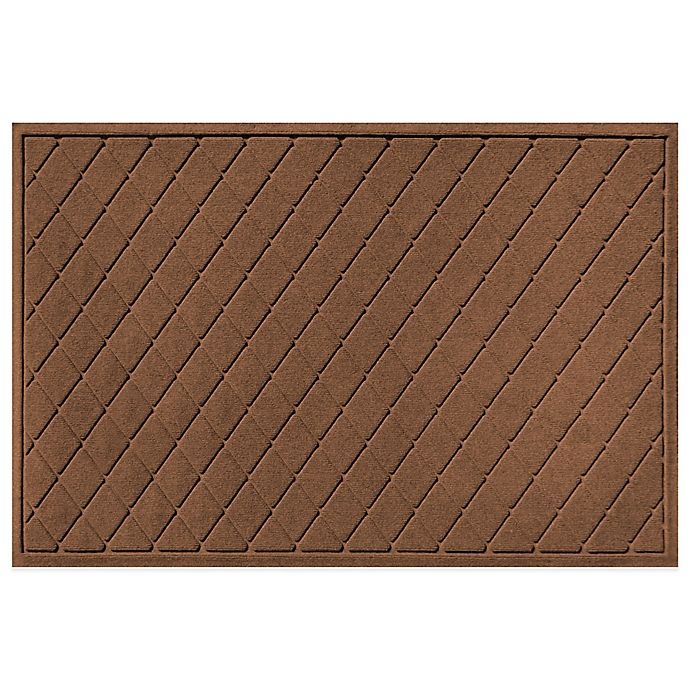 slide 1 of 2, Weather Guard Argyle Door Mat - Dark Brown, 30 in x 45 in