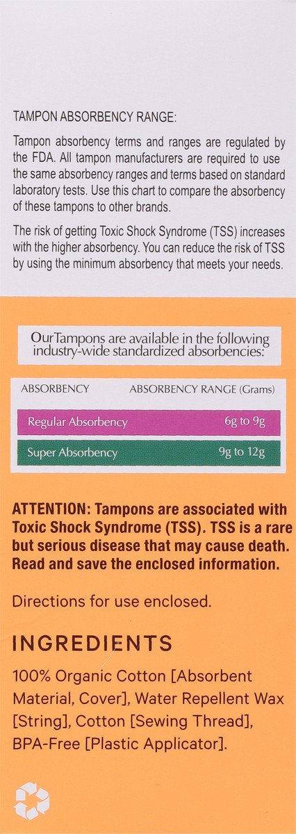 slide 3 of 9, The Honey Pot Company Regular/Super Tampons Duo-Pack 18 ea, 18 ct