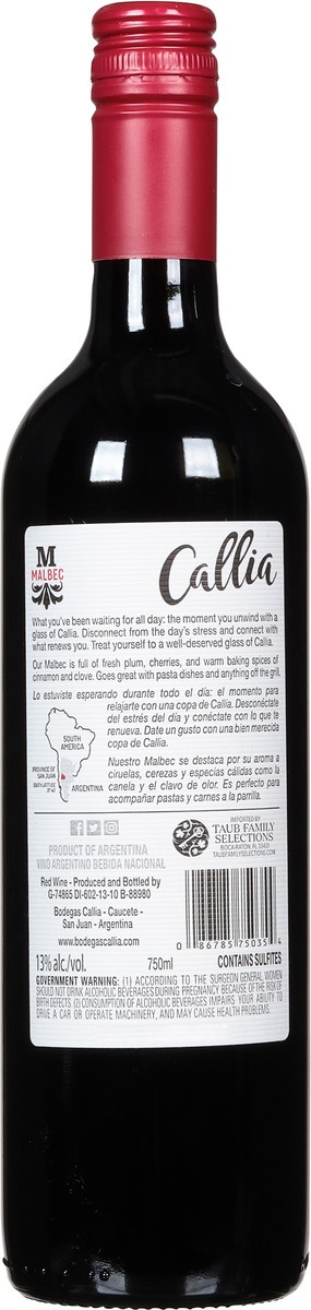 slide 6 of 7, Callia Alta Callia Malbec, 750 ml