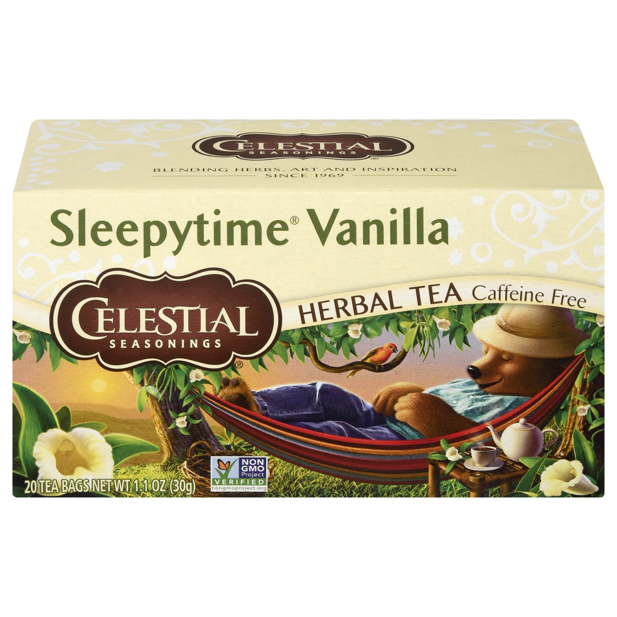 slide 1 of 1, Celestial Seasonings Caffeine Free Tea Bags Sleepytime Vanilla Herbal Tea 20 ea, 20 ct