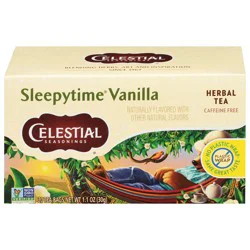 Celestial Seasonings Sleepytime Caffeine Free Vanilla Herbal Tea 20 Tea Bags