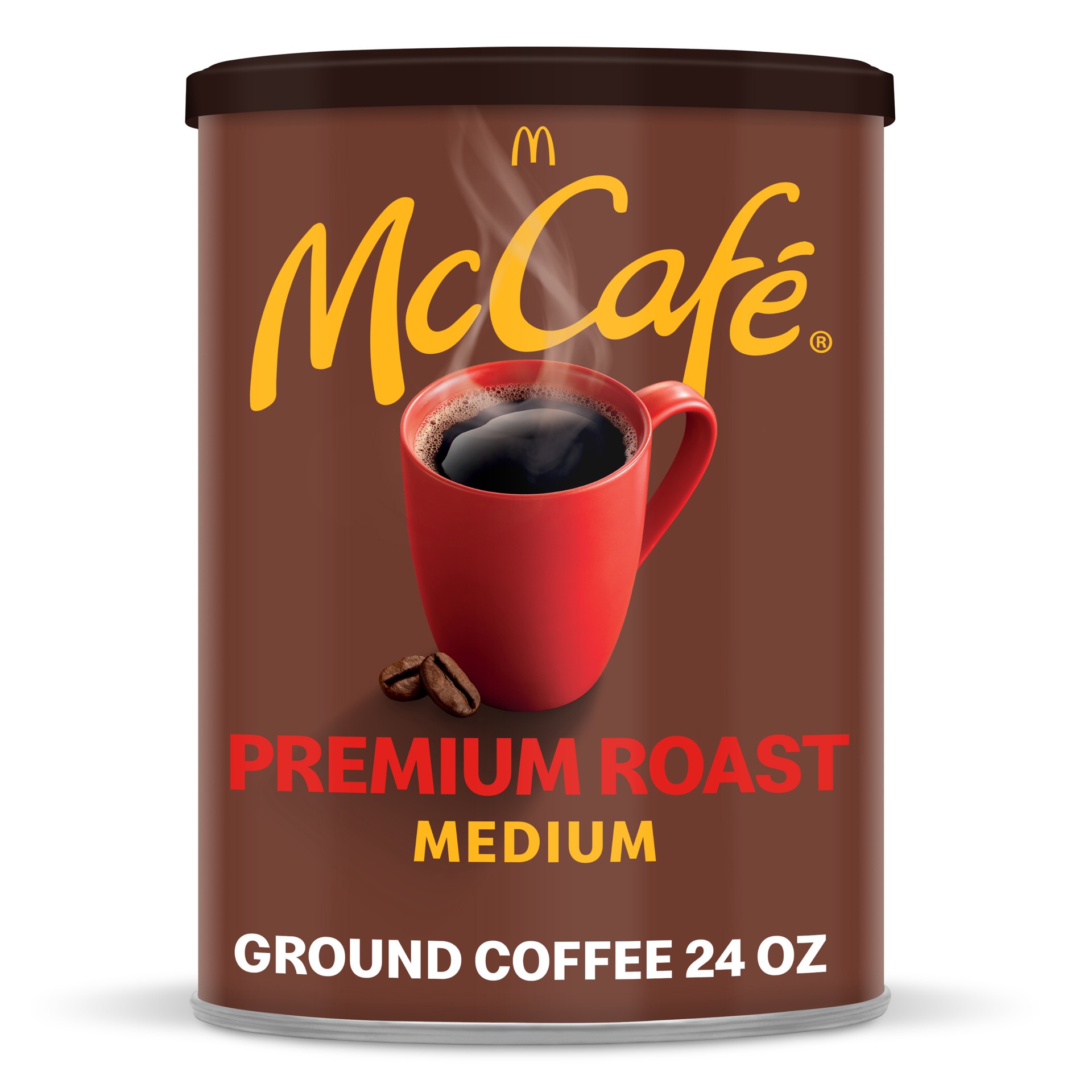 slide 1 of 7, McCafé Premium Roast, Ground Coffee, Medium Roast, Canned - 24 oz, 24 oz