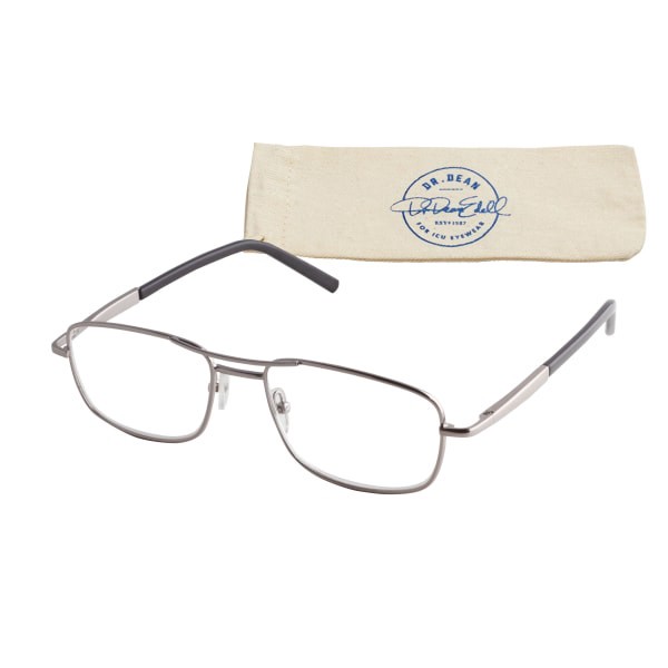 slide 2 of 4, Icu Eyewear Dde Men's Reader Glasses, Silver, +2.00, 1 ct