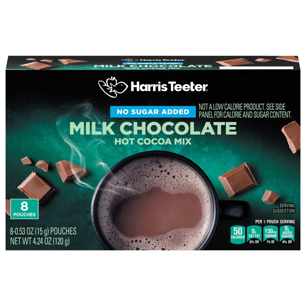 slide 1 of 2, Harris Teeter Hot Cocoa Mix - No Sugar Added - 4.24 oz, 4.24 oz