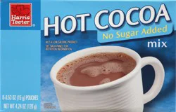Harris Teeter Hot Cocoa Mix - No Sugar Added - 4.24 oz