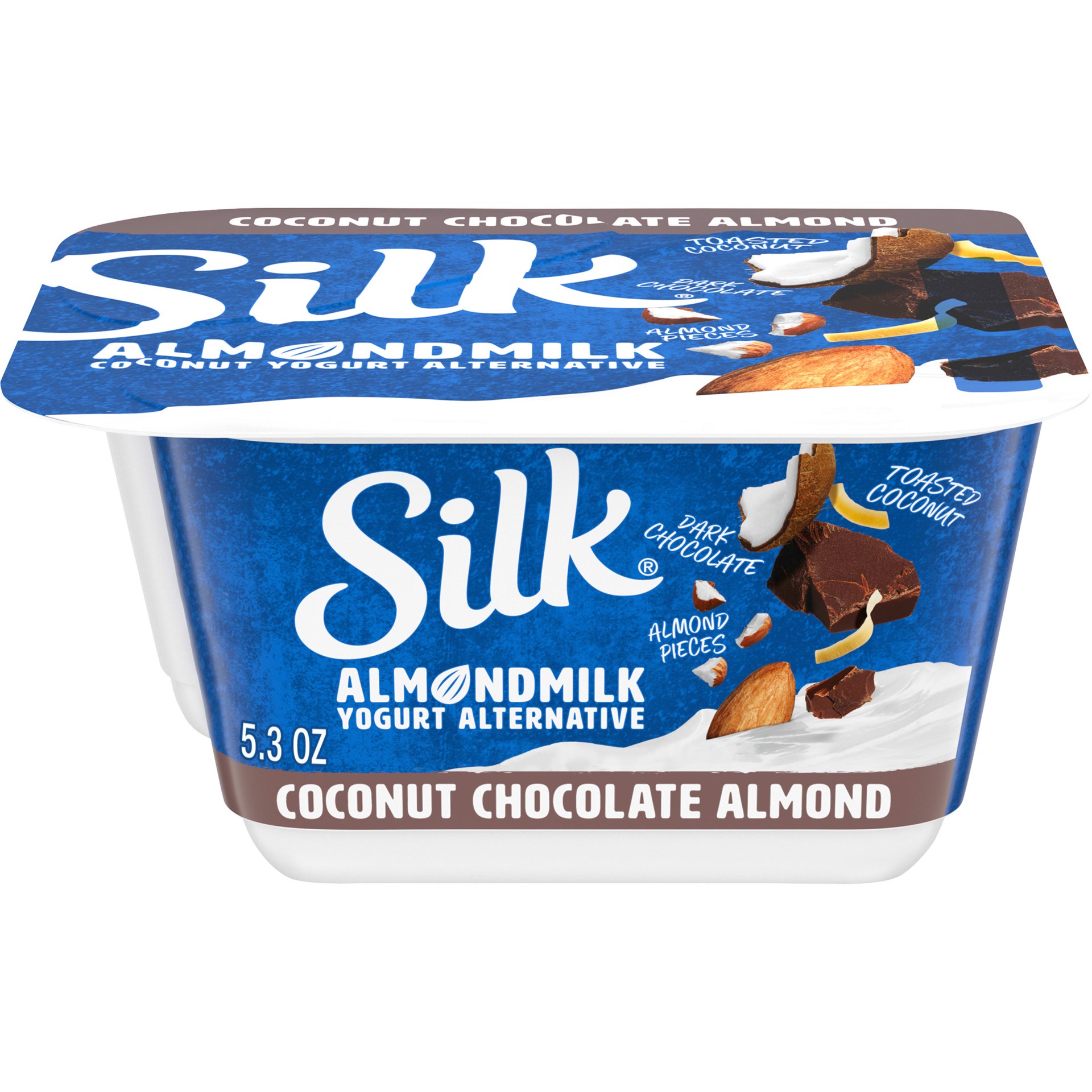 slide 1 of 5, Silk Dark Choc Ccnut Almond Yogurt, 5.3 oz