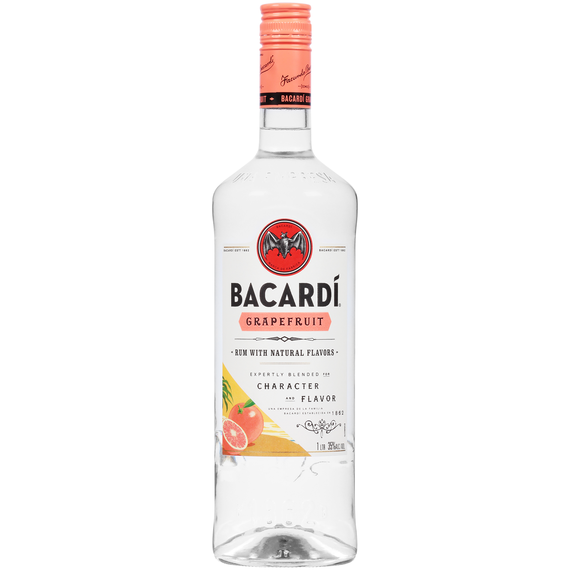 slide 1 of 4, Bacardí Bacardi Grapefruit Rum 35% 100Cl/1L, 1 liter