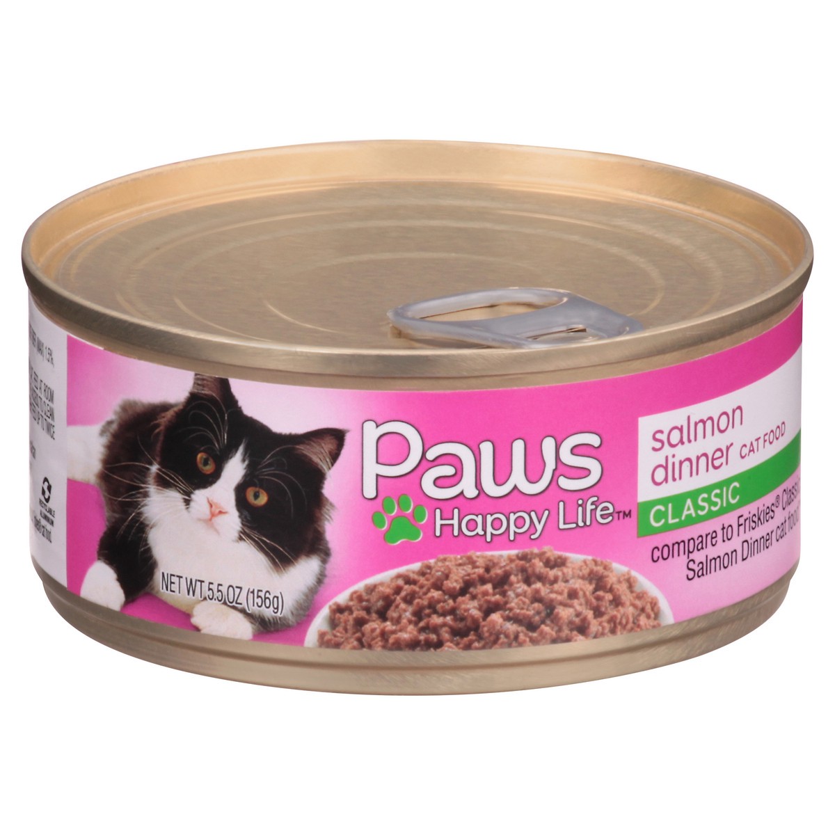 slide 8 of 9, Paws Happy Life Classic Salmon Dinner Cat Food 5.5 oz, 5.5 oz