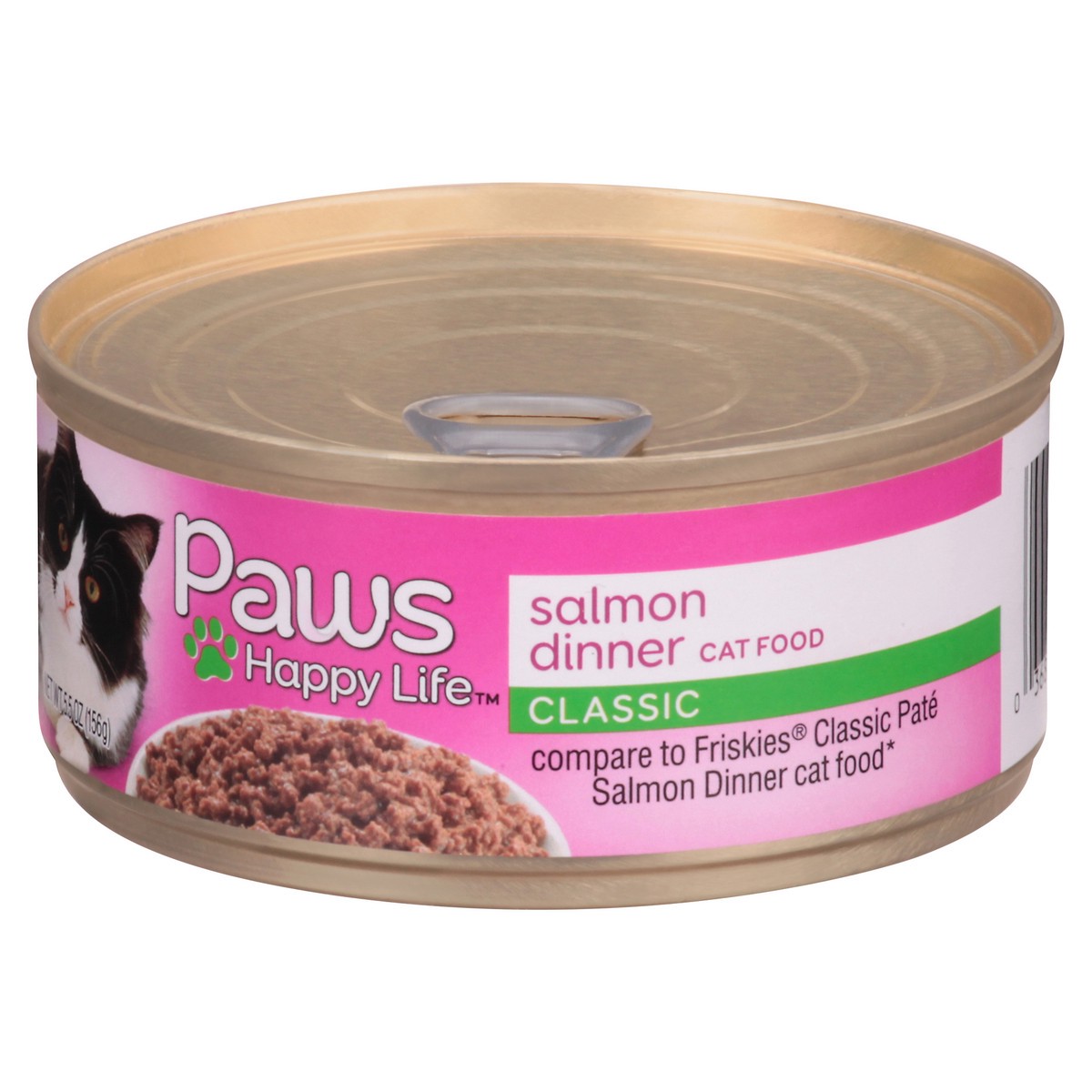 slide 3 of 9, Paws Happy Life Classic Salmon Dinner Cat Food 5.5 oz, 5.5 oz