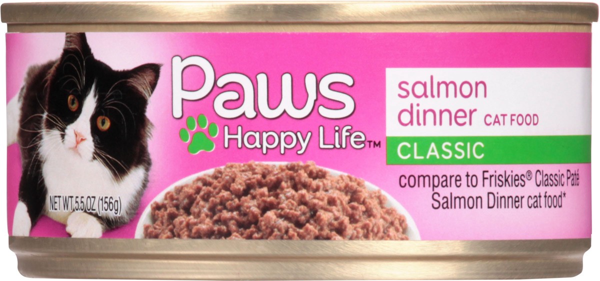 slide 6 of 9, Paws Happy Life Classic Salmon Dinner Cat Food 5.5 oz, 5.5 oz