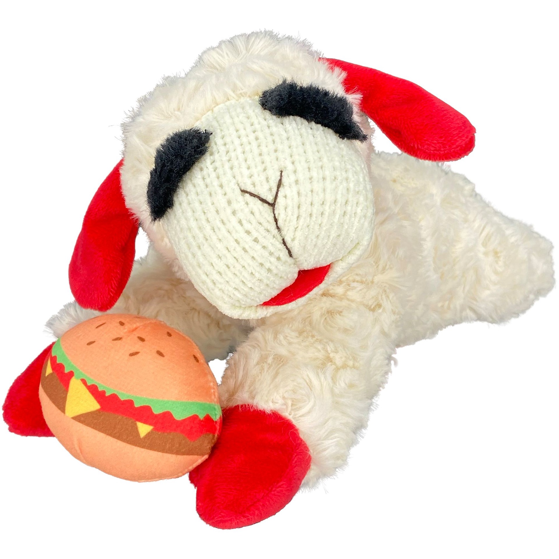 Multipet Summer Burger Lamb Chop Dog Toy 1 ct Shipt
