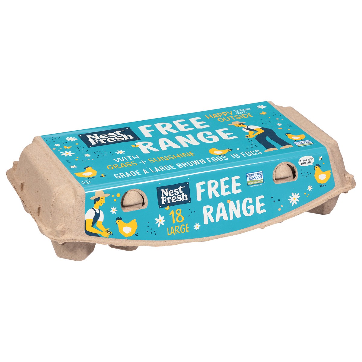 slide 3 of 15, Nest Brown Fresh Range Large Eggs 18 Each, 18 ct
