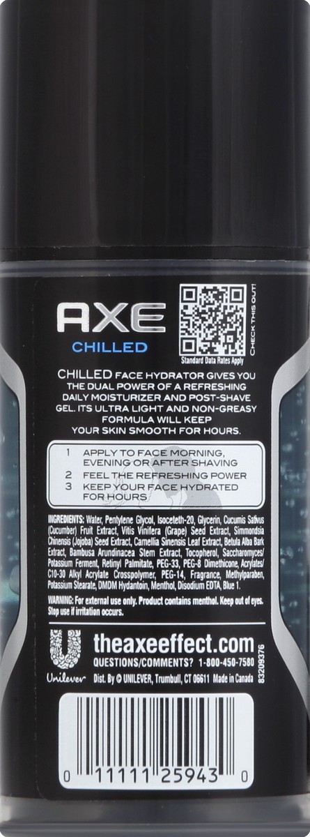 slide 2 of 3, AXE Face Hydrator & Post-Shave Gel 3.3 oz, 3.3 oz