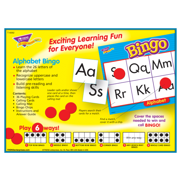 slide 4 of 8, TREND Bingo Game, Alphabet, 1 ct
