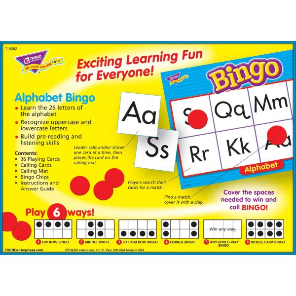 slide 2 of 8, TREND Bingo Game, Alphabet, 1 ct