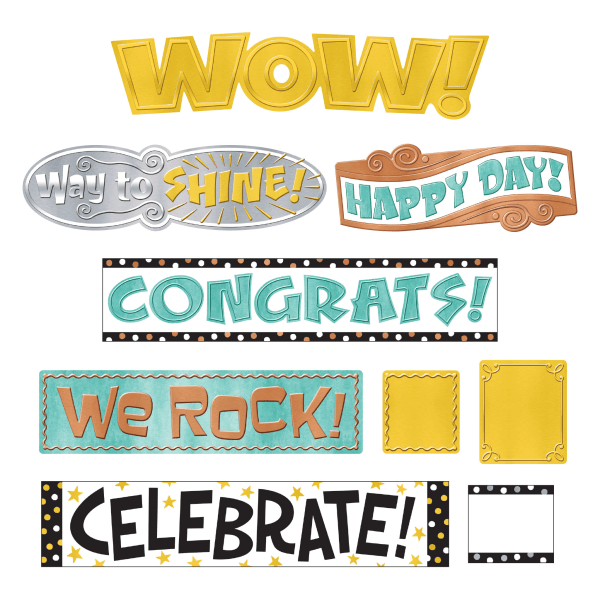 slide 2 of 2, TREND I Heart Wipe-Off Mini Bulletin Board 9-Piece Set, 1 ct