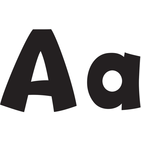slide 3 of 4, TREND Ready Letters Letters, Playful Combo, Black, 70 ct; 4 in