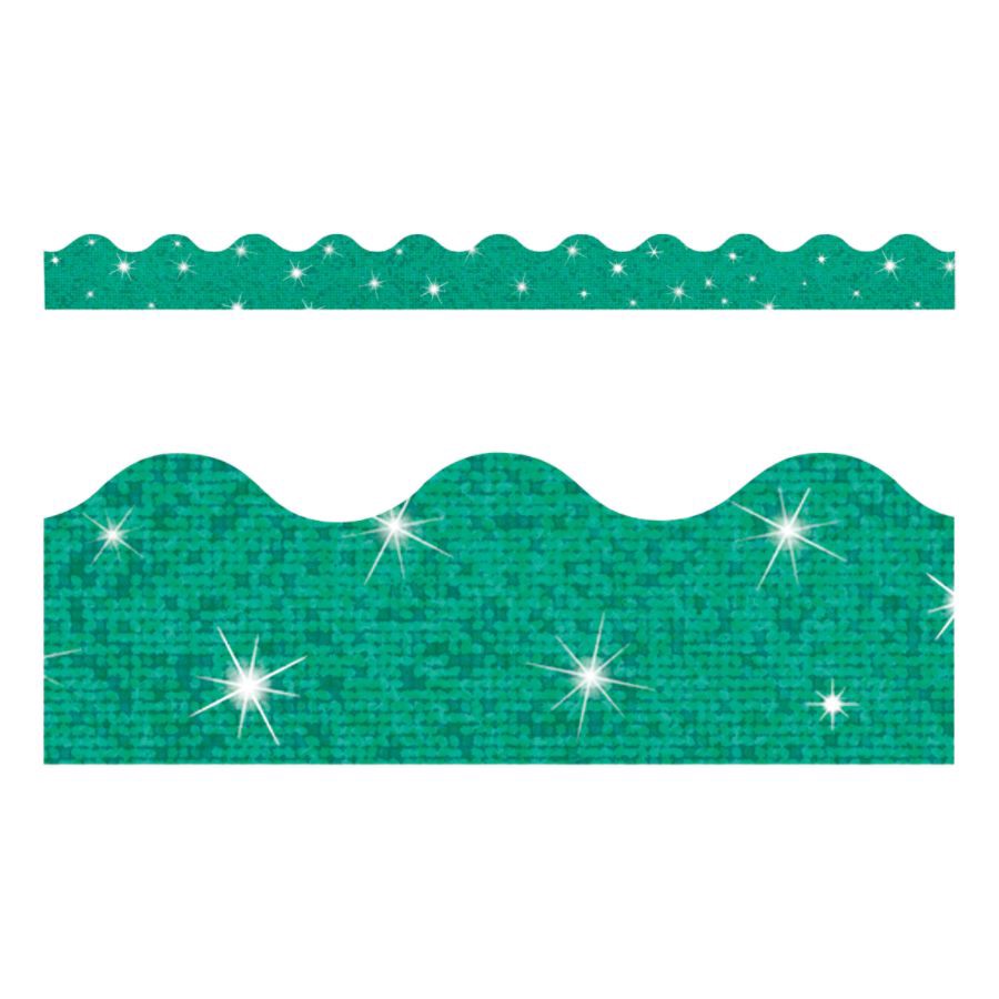 slide 2 of 3, TREND Sparkle Terrific Trimmers Teal, 10 ct; 2.5 in x 9 in