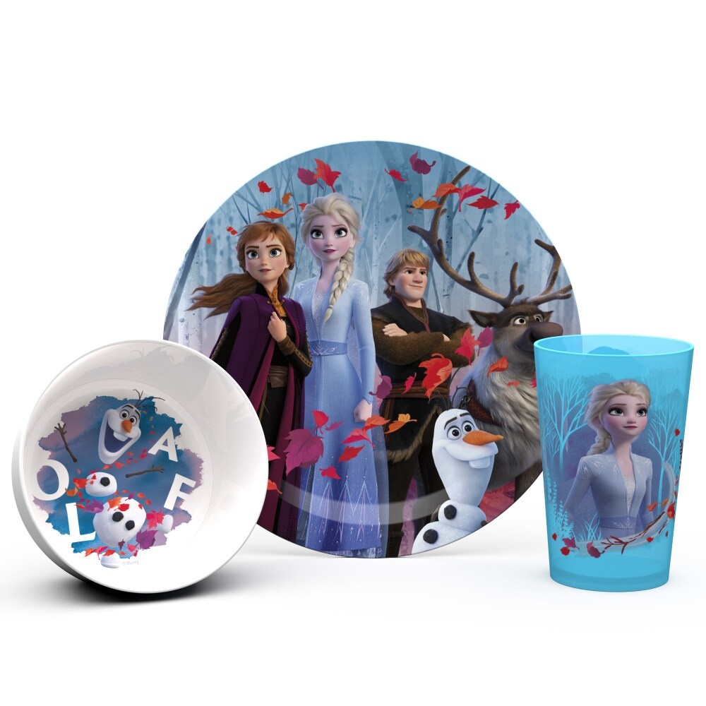 slide 1 of 1, Disney Frozen Plate, Bowl & Cup Set set by Zak Designs, 3 ct