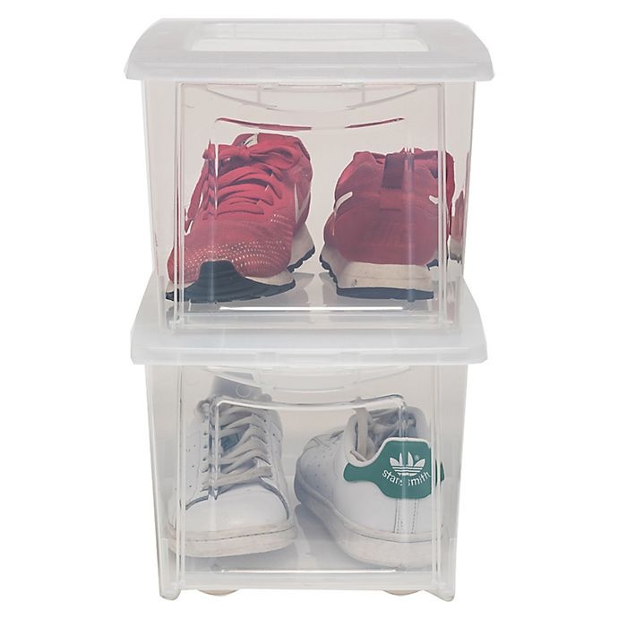 OUR DROP-FRONT SHOE BOXES--NOW IN XL!