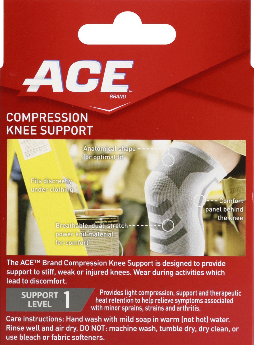 slide 7 of 9, Ace Compression Knee Support - Size Small & Medium, 1 ct